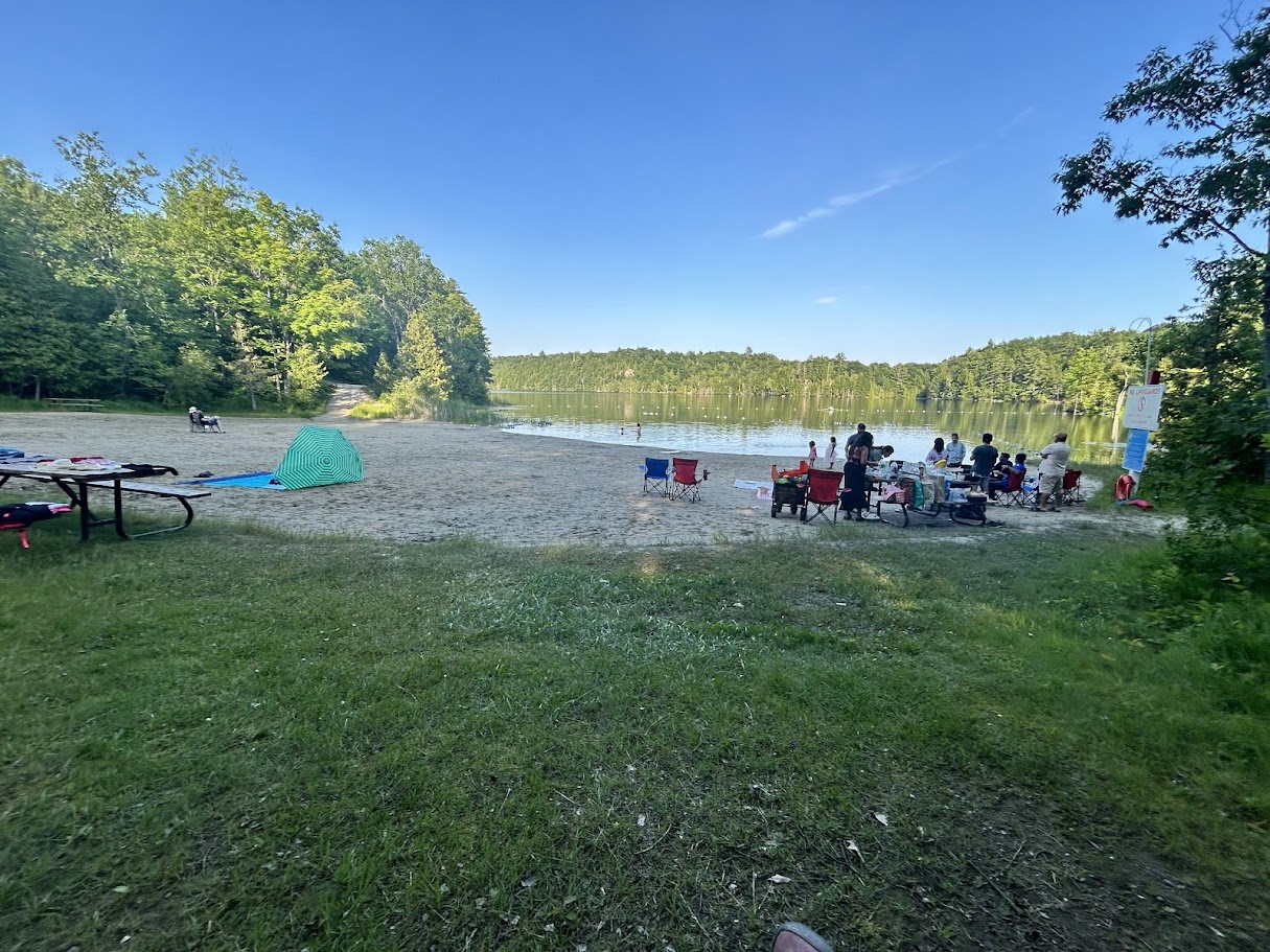 Sharbot Lake Provincial Park beach near the entrance